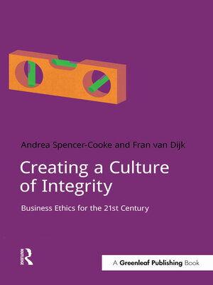 cover image of Creating a Culture of Integrity